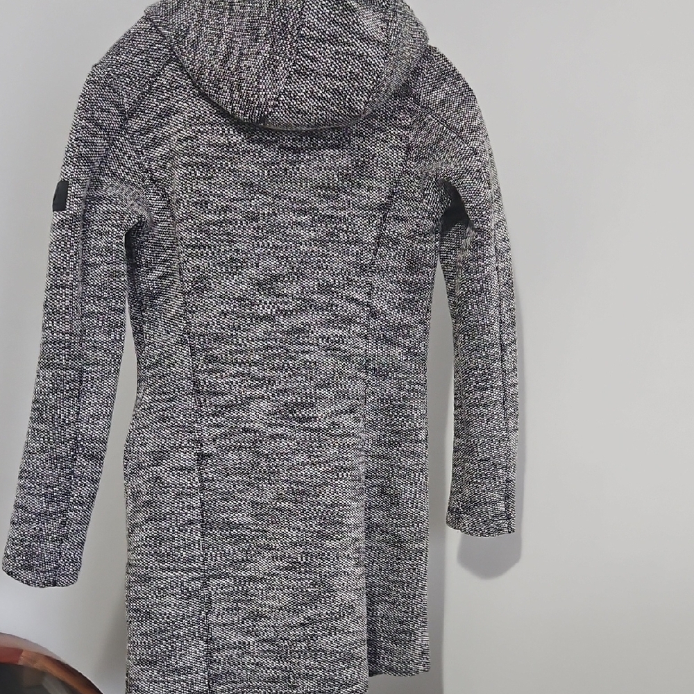 Women's Gray Hooded Jacket - Picture 3 of 5
